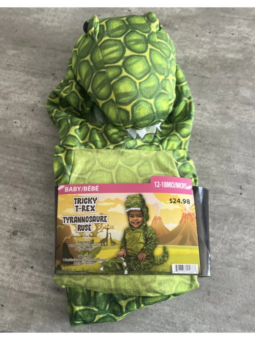 Tricky T-Rex Costume - Baby (12-18m)